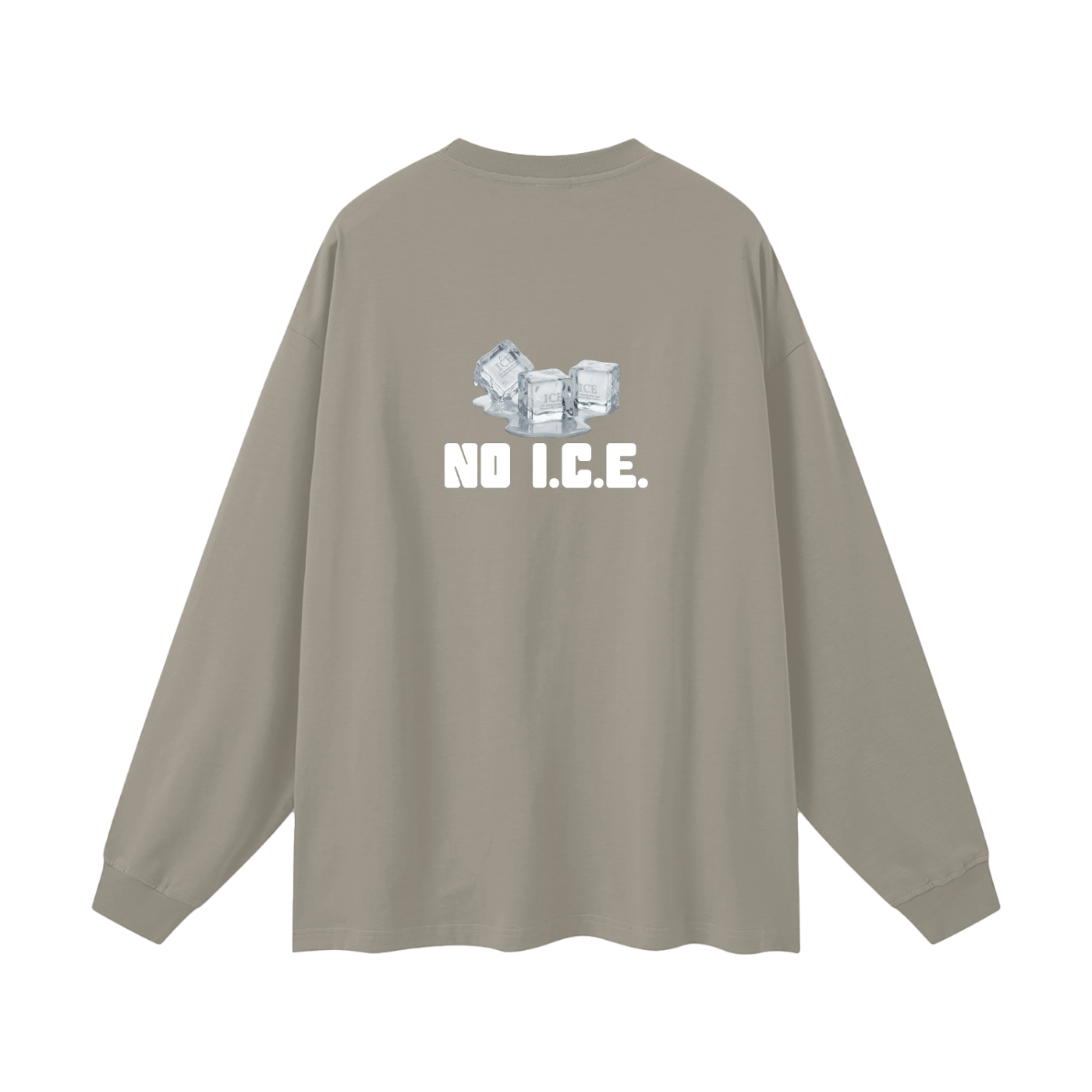 'NO I.C.E. please' longsleeve