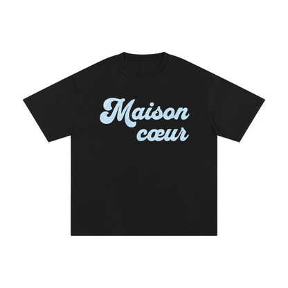 Maison Cœur – Classic T-Shirt with Baby Blue Logo