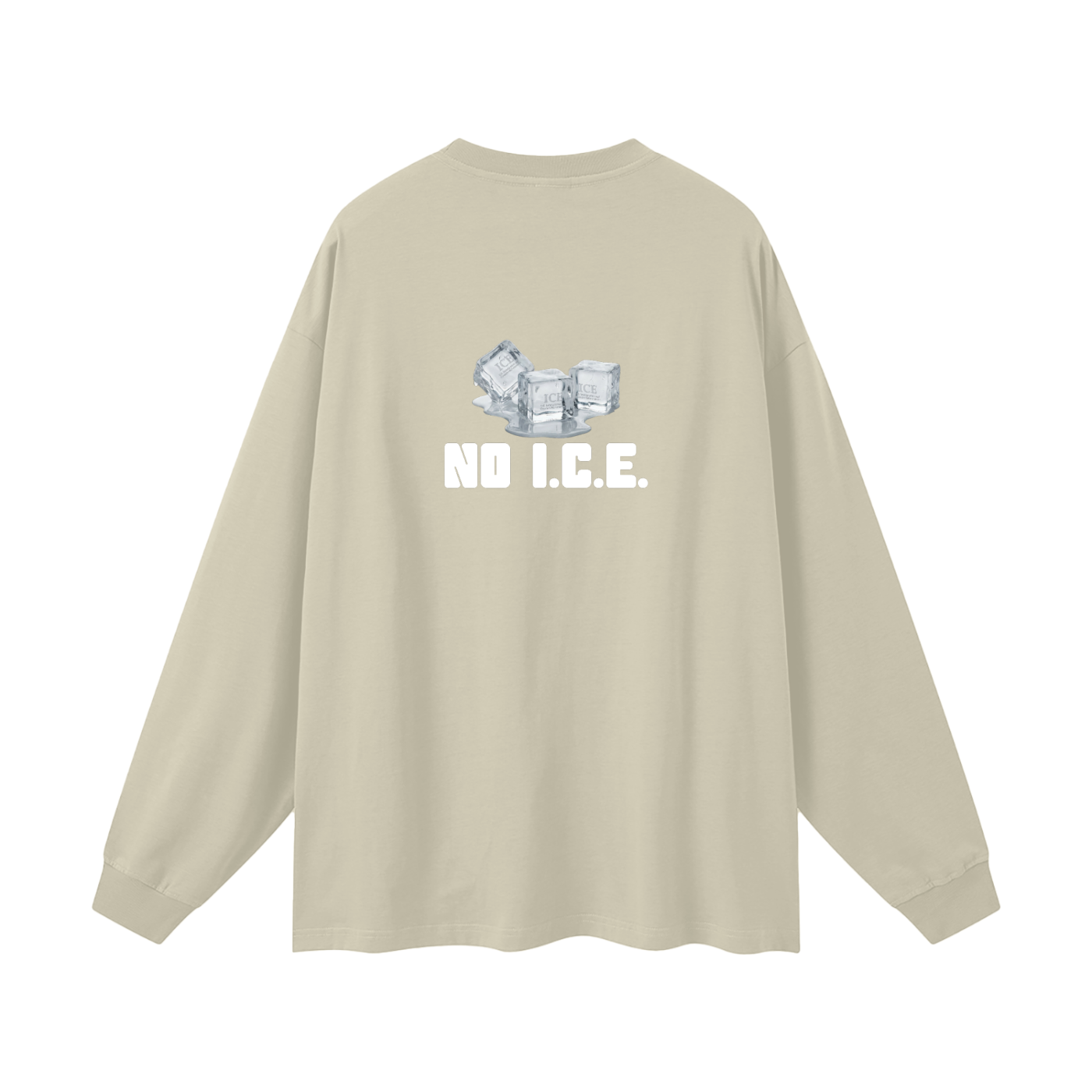 'NO I.C.E. please' longsleeve
