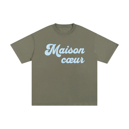Maison Cœur – Classic T-Shirt with Baby Blue Logo