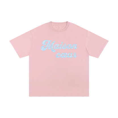 Maison Cœur – Classic T-Shirt with Baby Blue Logo