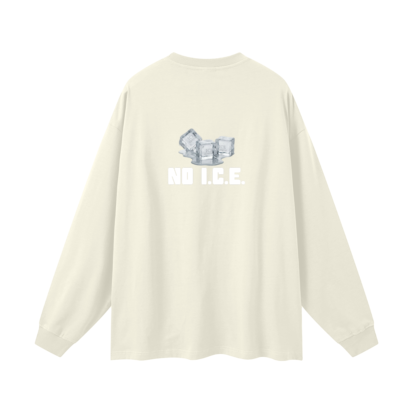 'NO I.C.E. please' longsleeve