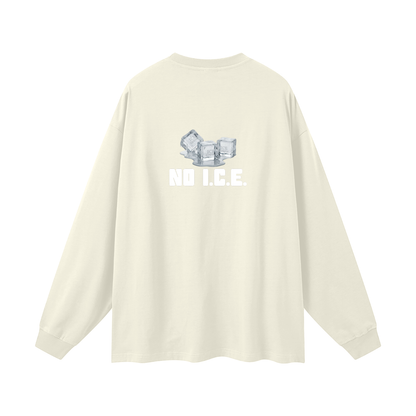 'NO I.C.E. please' longsleeve