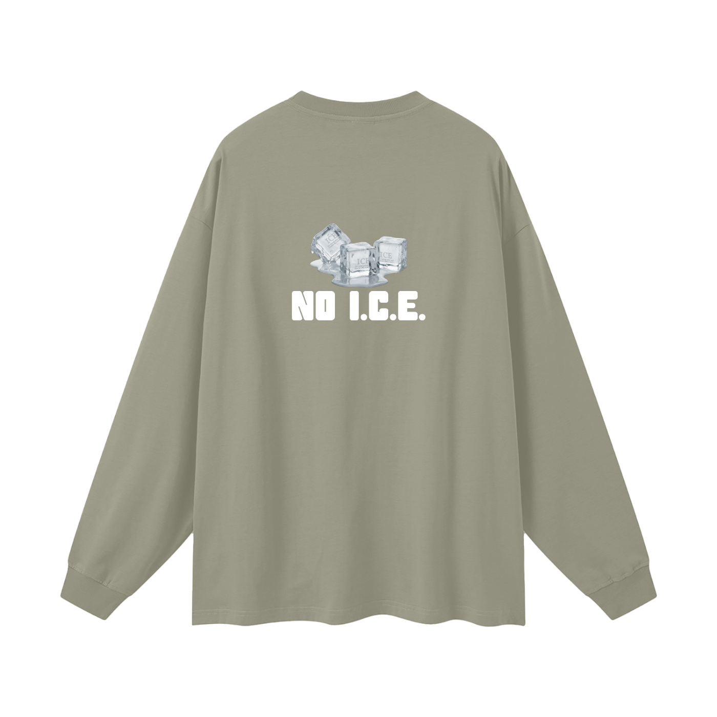 'NO I.C.E. please' longsleeve