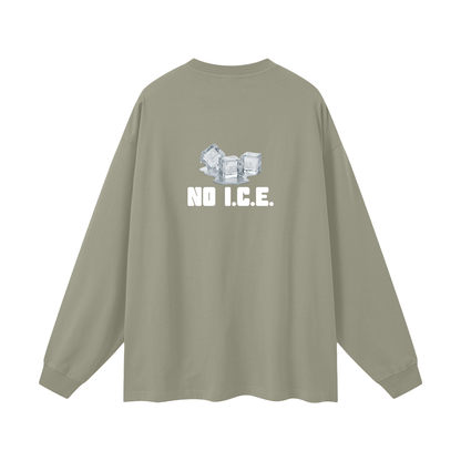 'NO I.C.E. please' longsleeve