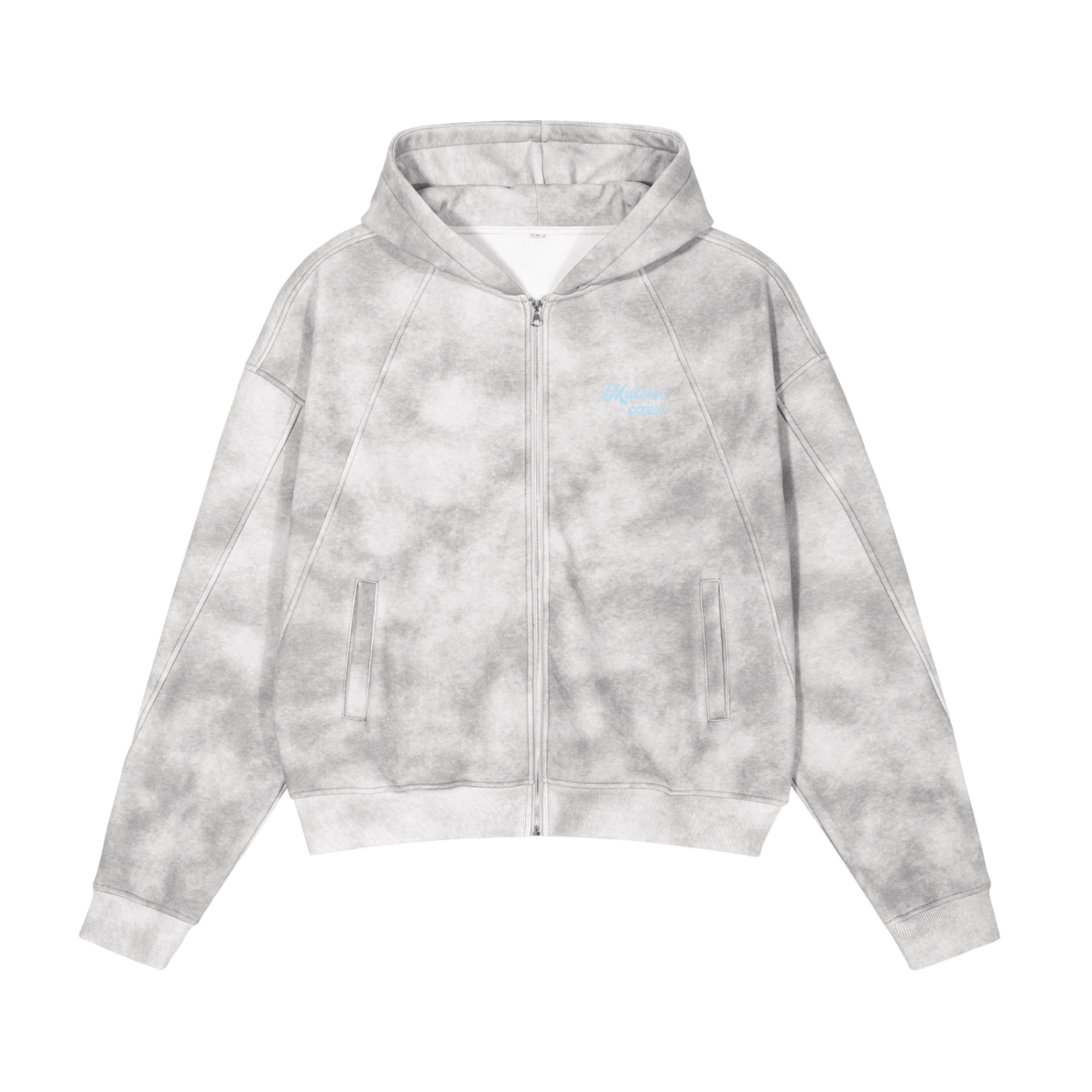 Maison Cœur – Dirty Washed Zip-Up Fleece Hoodie