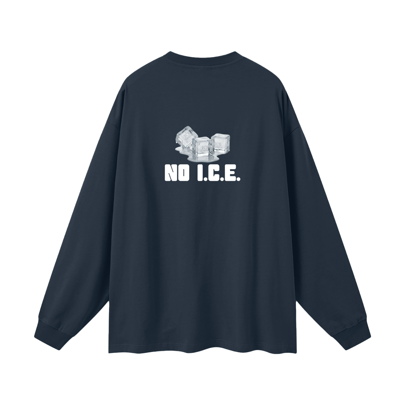 'NO I.C.E. please' longsleeve