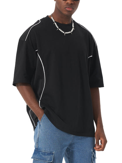 Maison Cœur - Contrast Piped Panel T-Shirt